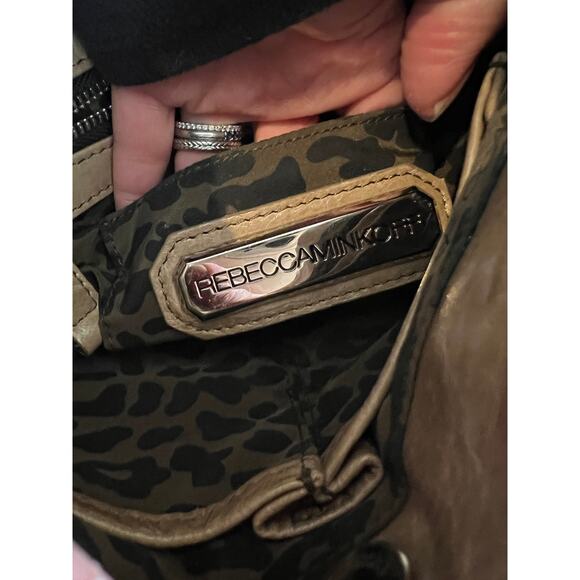 Rebecca Minkoff Python Embossed Curved Bottom Hobo Crossbody Bag - Picture 11 of 13